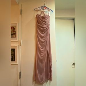 Azazie Kalea Bridesmaid Dress. Dusty Rose. Size A2